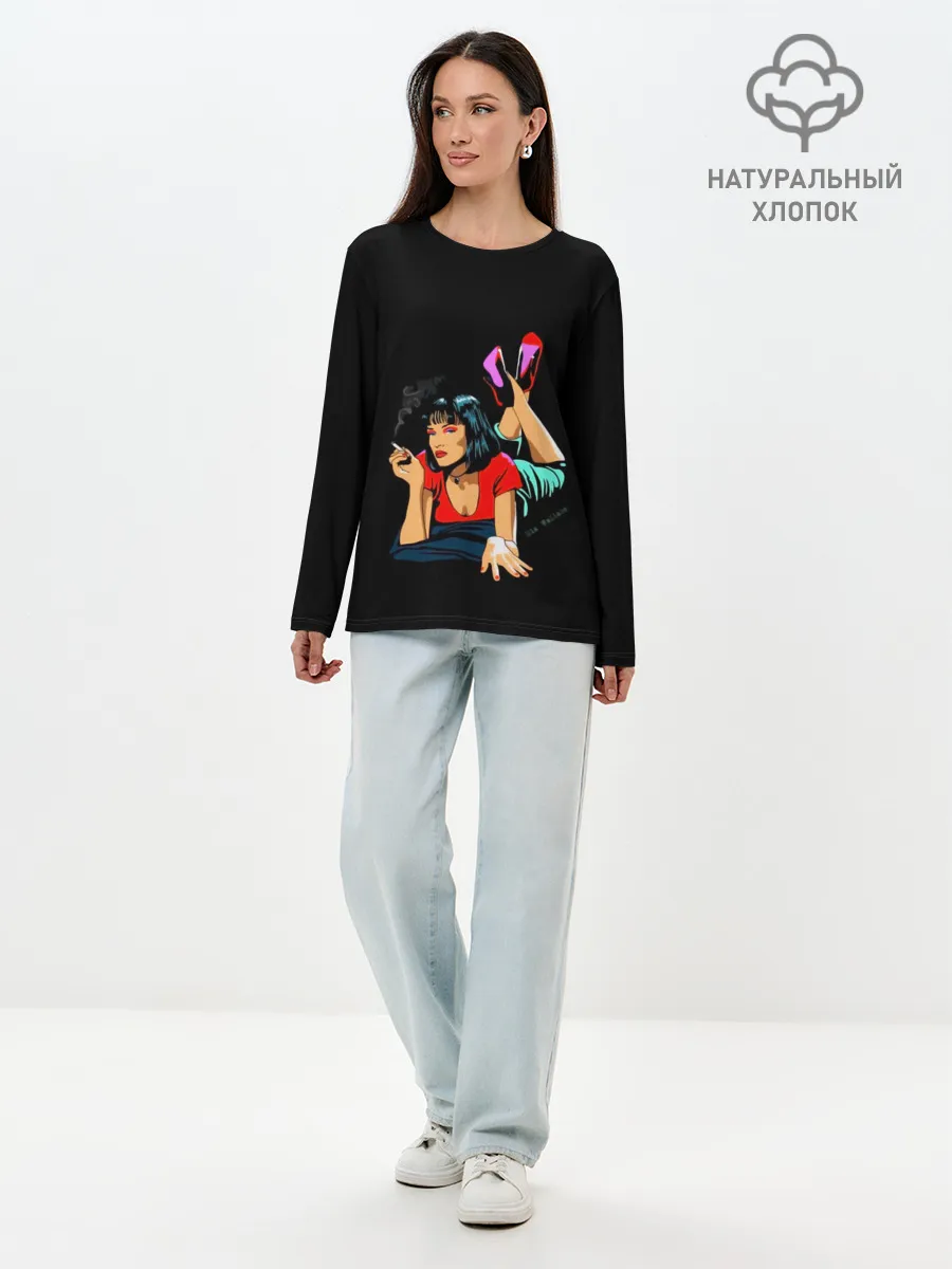 Лонгслив женский. Хлопок / Pulp Fiction