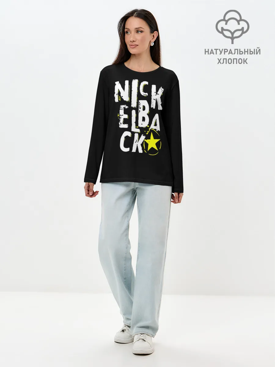 Лонгслив женский. Хлопок / Nickelback