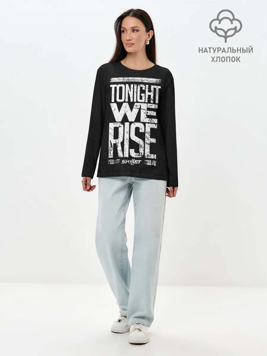 Лонгслив женский. Хлопок / We Rise