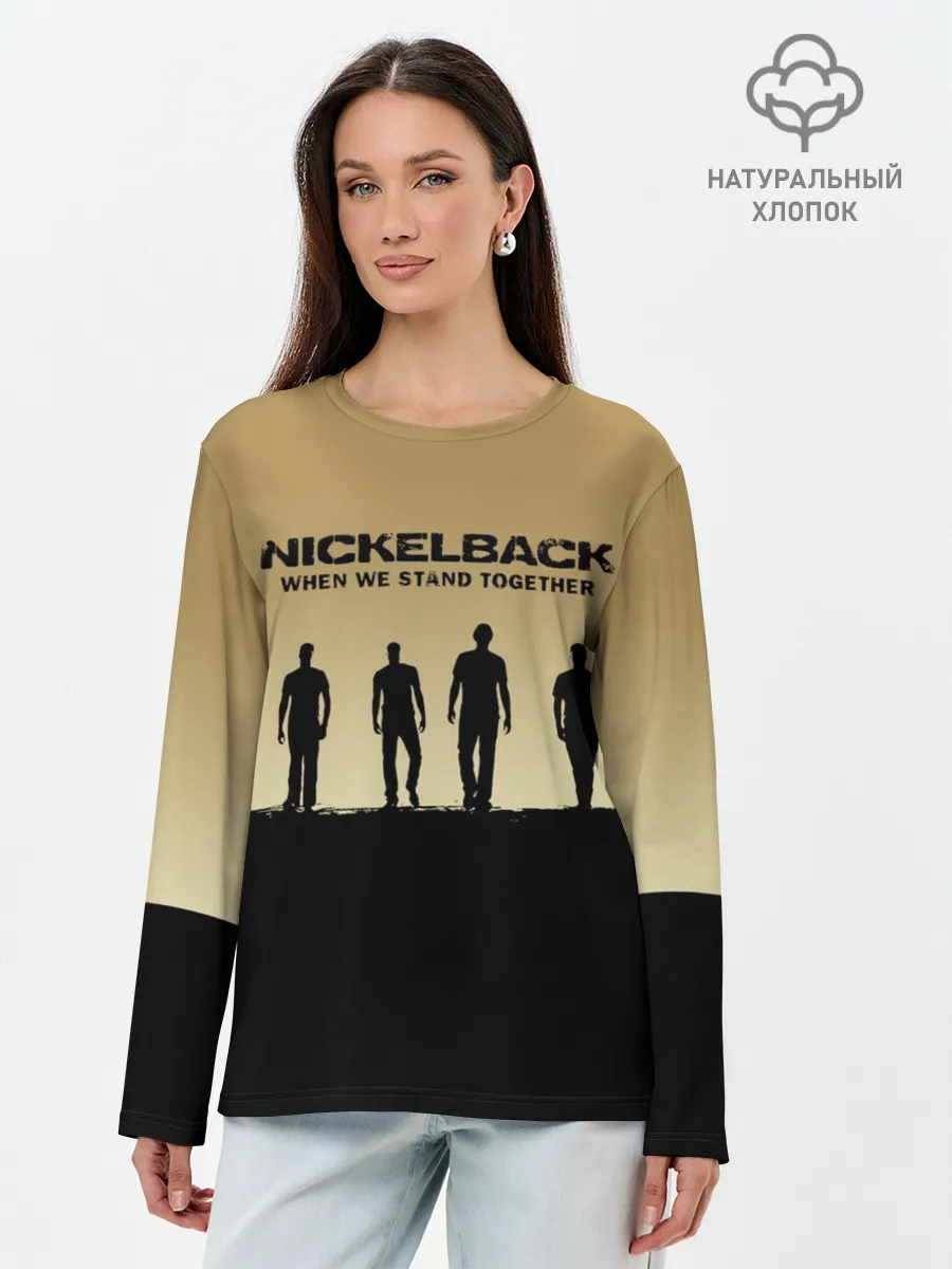 Лонгслив женский. Хлопок / Nickelback