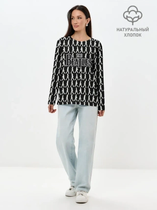 Лонгслив женский. Хлопок / The Beatles