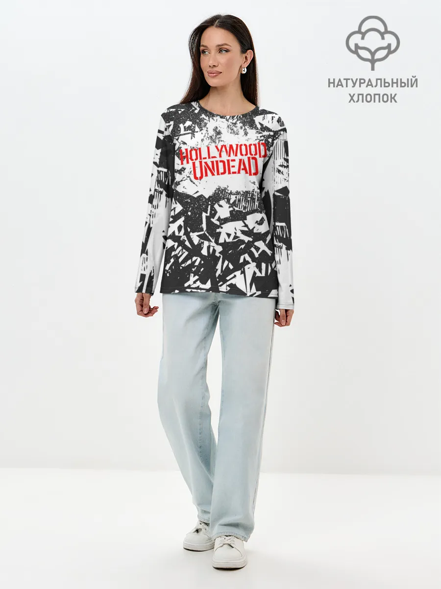 Лонгслив женский. Хлопок / Hollywood Undead
