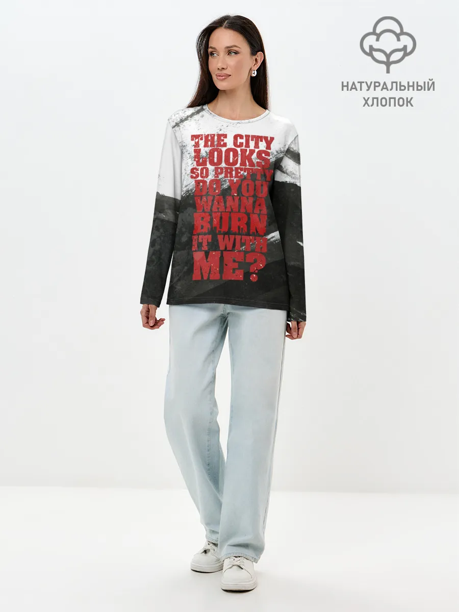 Лонгслив женский. Хлопок / Hollywood Undead