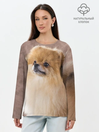 Лонгслив женский. Хлопок / Шпитс