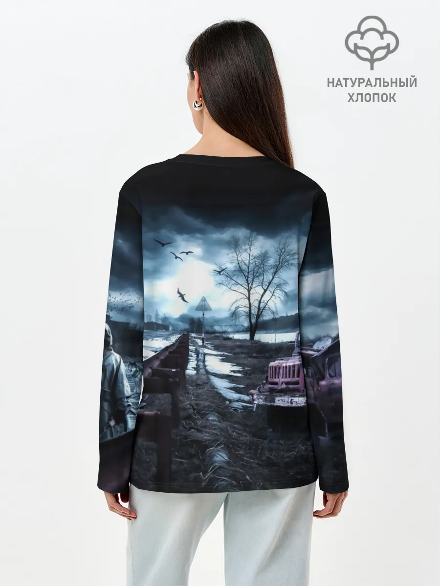 Лонгслив женский. Хлопок / S.T.A.L.K.E.R.