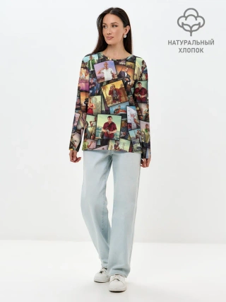 Лонгслив женский. Хлопок / GTA