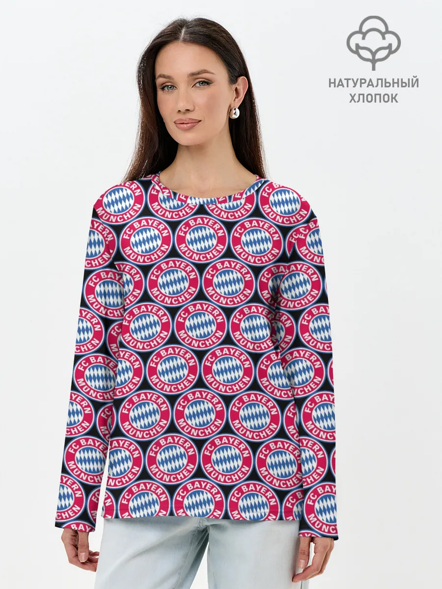 Лонгслив женский. Хлопок / Bayern Munchen
