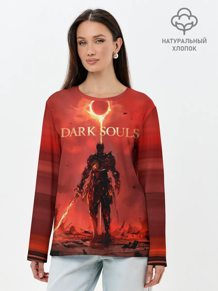 Лонгслив женский. Хлопок / Dark Souls