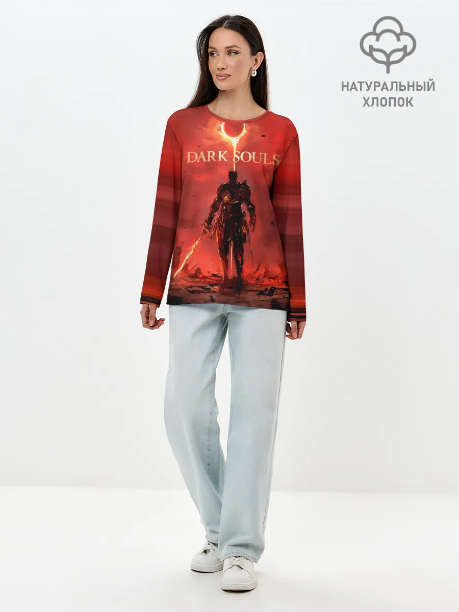 Лонгслив женский. Хлопок / Dark Souls