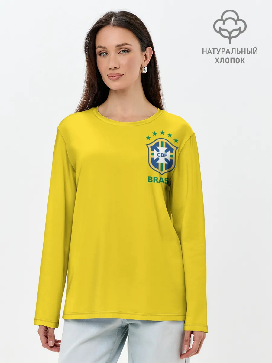 Лонгслив женский. Хлопок / Бразилия, форма