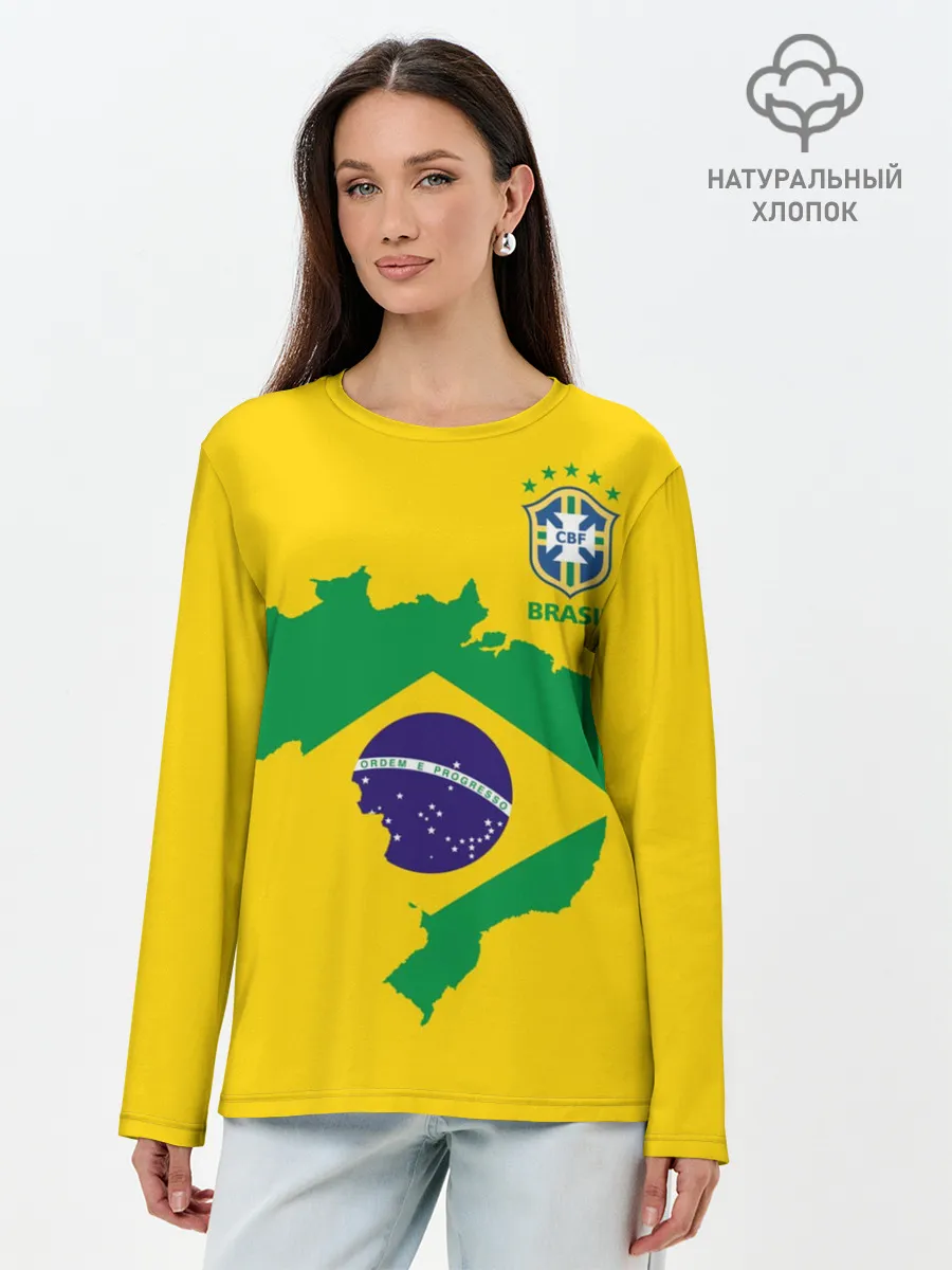 Лонгслив женский. Хлопок / Бразилия, форма