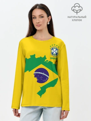 Лонгслив женский. Хлопок / Бразилия, форма