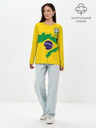 Лонгслив женский. Хлопок / Бразилия, форма