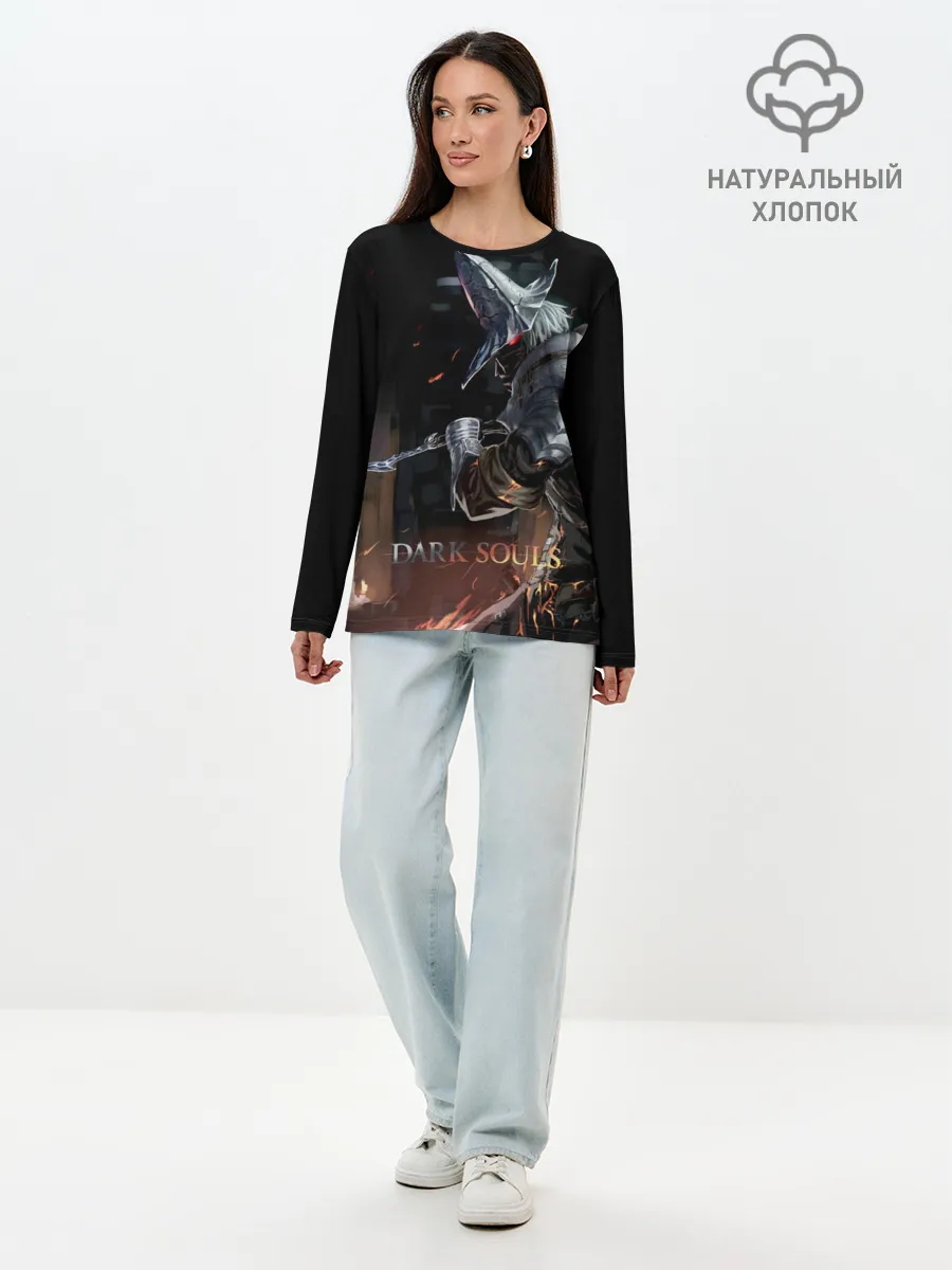 Лонгслив женский. Хлопок / Dark Souls