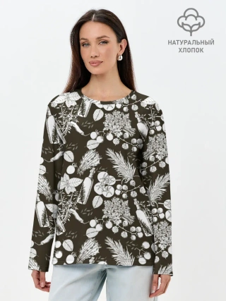 Лонгслив женский. Хлопок / Шеф