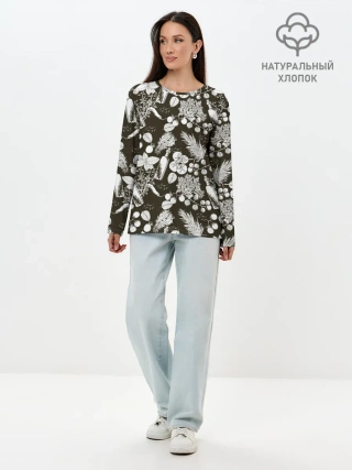 Лонгслив женский. Хлопок / Шеф