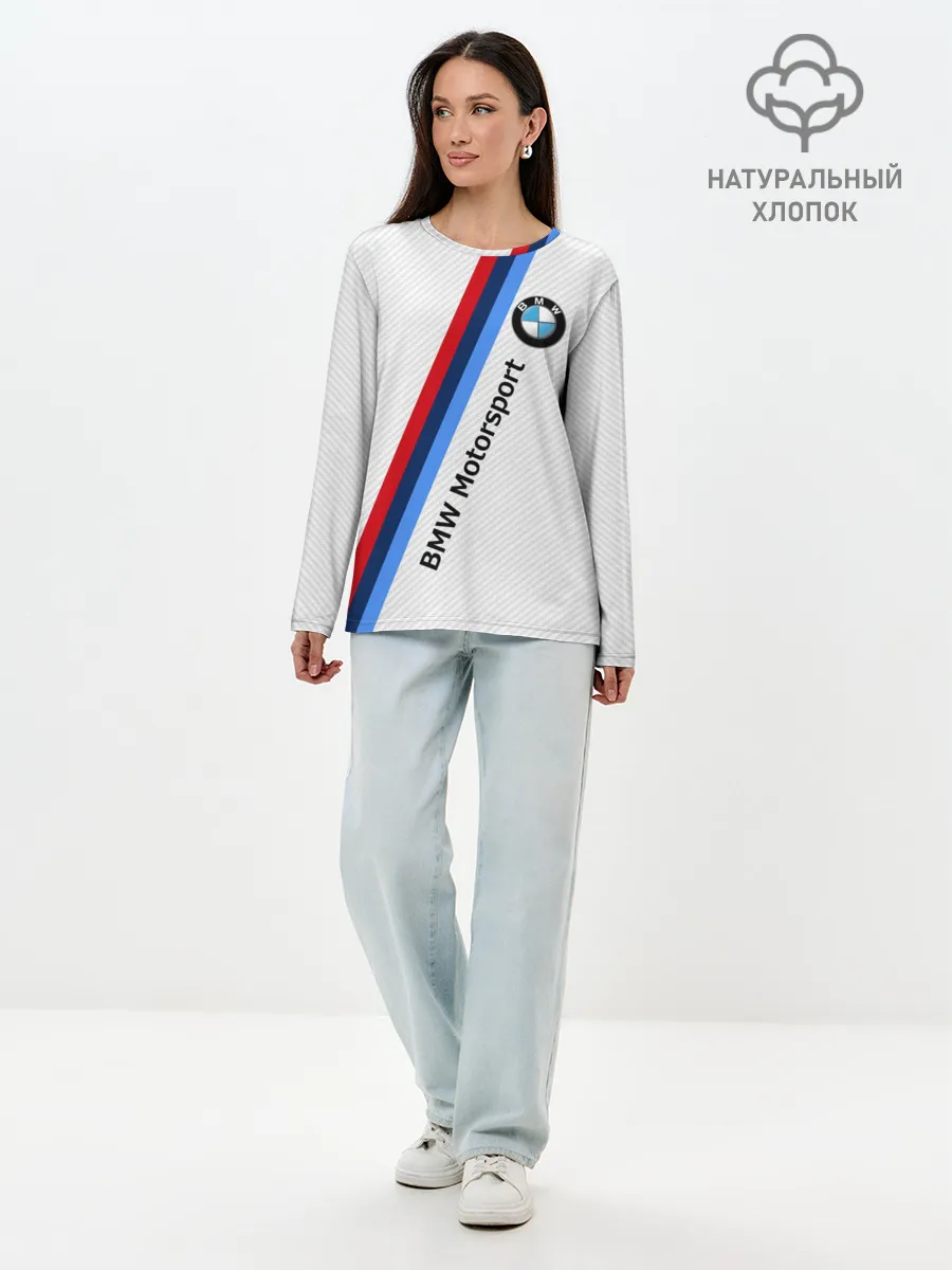 Лонгслив женский. Хлопок / BMW MOTORSPORT CARBON | БМВ