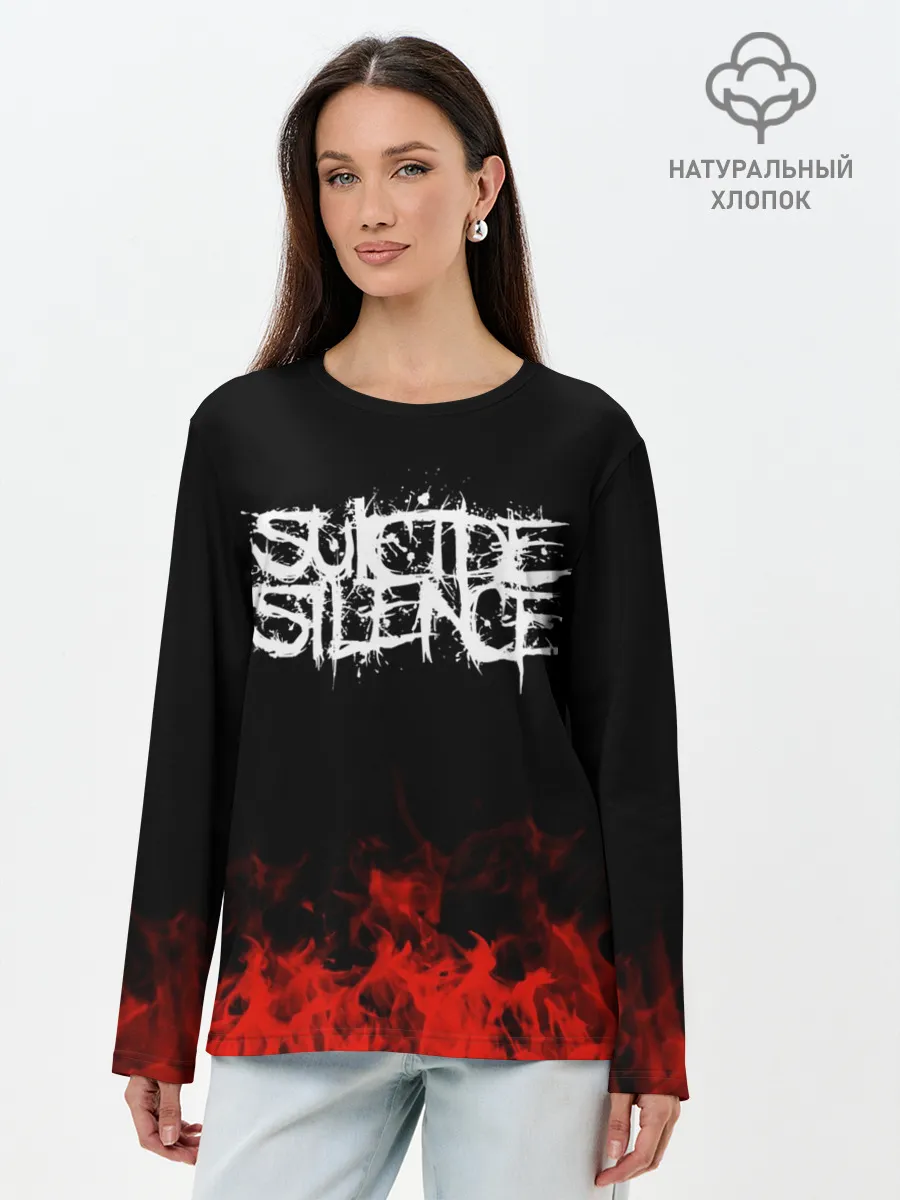 Лонгслив женский. Хлопок / Suicide Silence