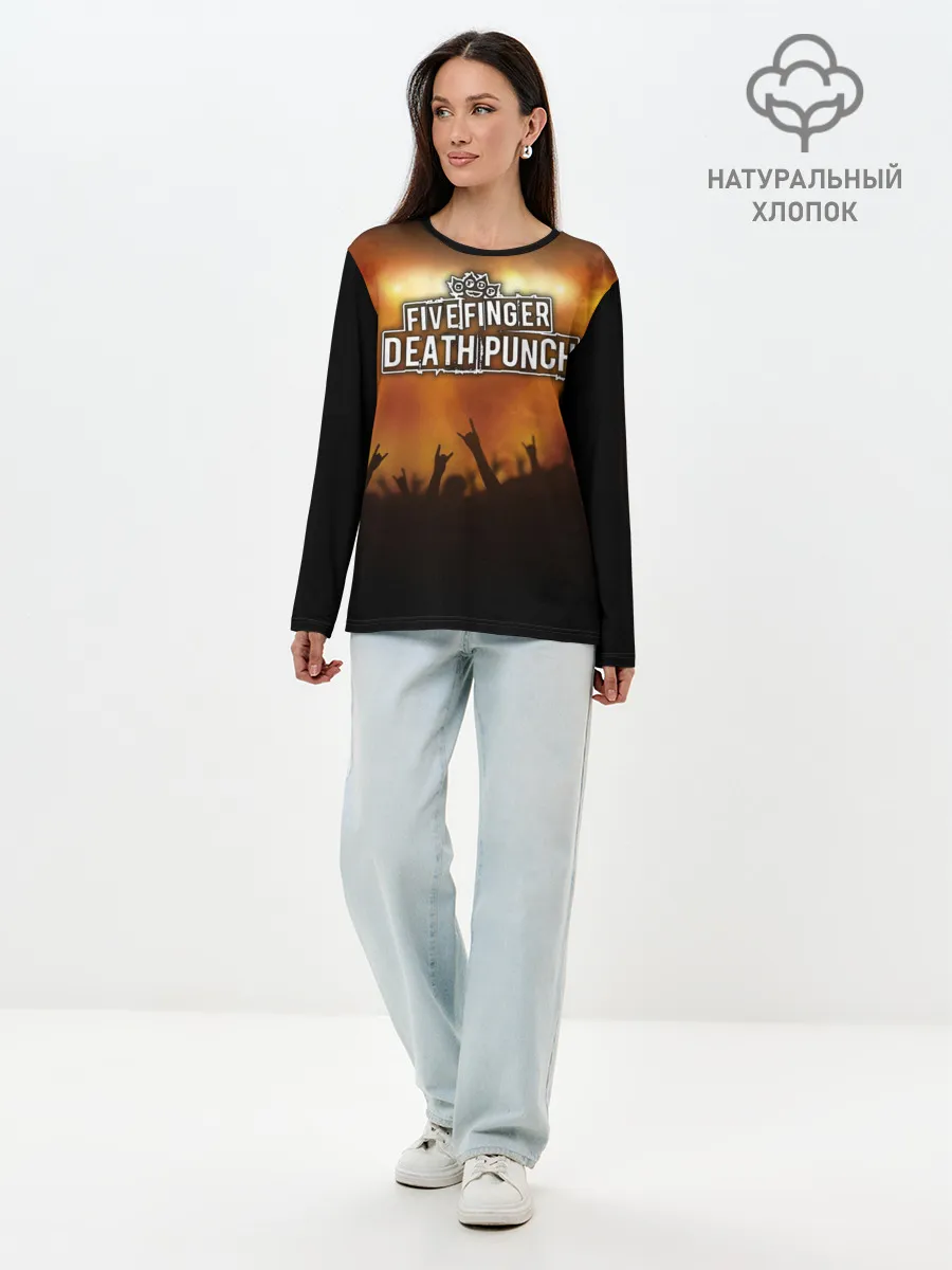 Лонгслив женский. Хлопок / Five Finger Death Punch