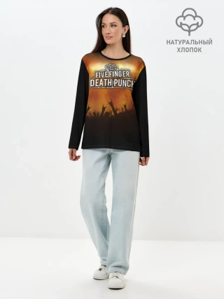 Лонгслив женский. Хлопок / Five Finger Death Punch