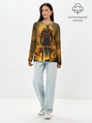Лонгслив женский. Хлопок / Dark Souls