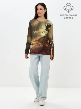 Лонгслив женский. Хлопок / Dark Souls
