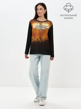 Лонгслив женский. Хлопок / Dethklok
