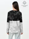 Лонгслив женский. Хлопок / RUSSIA BLACK X WHITE | РОССИЯ