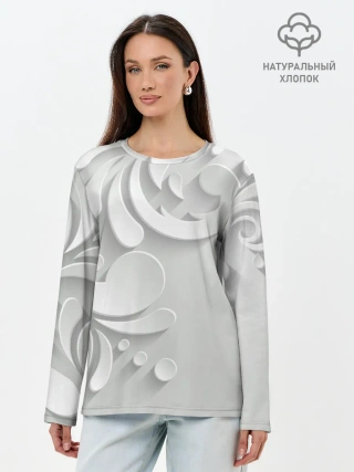 Лонгслив женский. Хлопок / Нежность и страсть