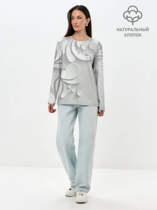 Лонгслив женский. Хлопок / Нежность и страсть