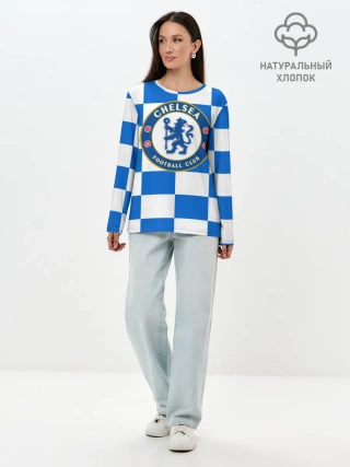 Лонгслив женский. Хлопок / FC Chelsea