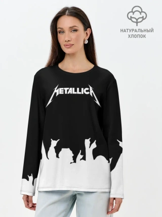 Лонгслив женский. Хлопок / Metallica
