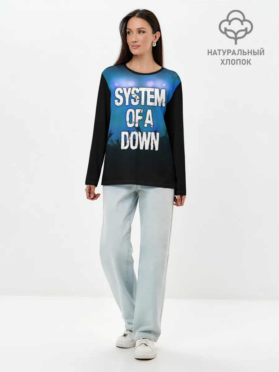 Лонгслив женский. Хлопок / System of a Down