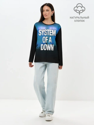 Лонгслив женский. Хлопок / System of a Down