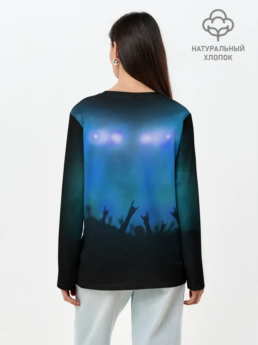 Лонгслив женский. Хлопок / Metallica