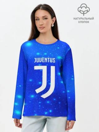 Лонгслив женский. Хлопок / Juventus space collection
