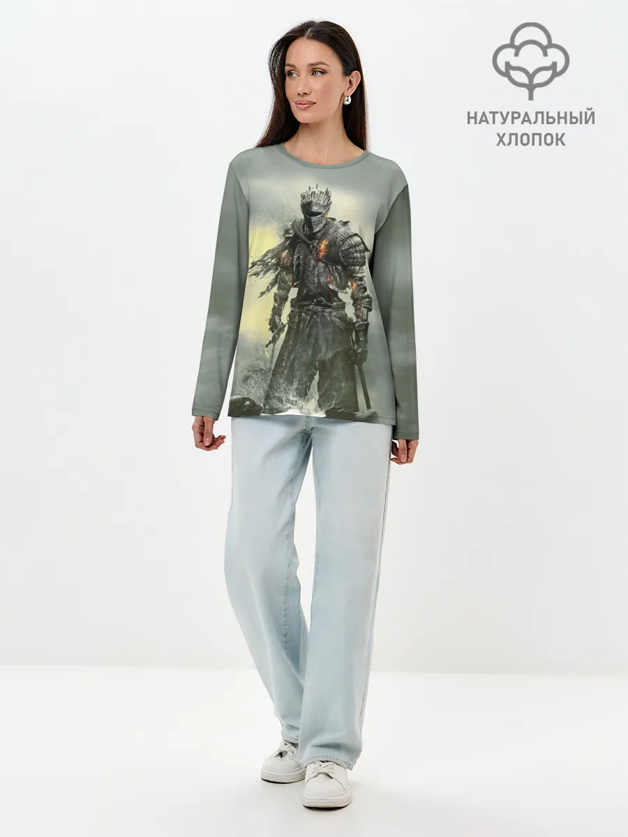 Лонгслив женский. Хлопок / Dark Souls