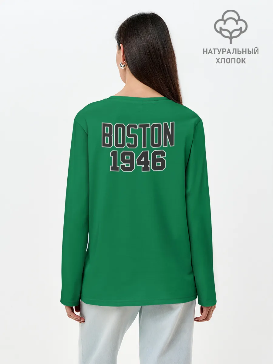 Лонгслив женский. Хлопок / Boston Celtics