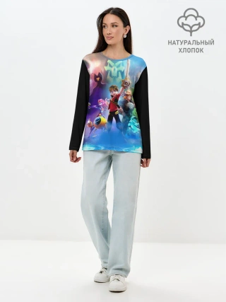 Лонгслив женский. Хлопок / Zak _