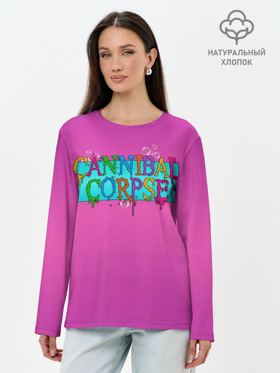 Лонгслив женский. Хлопок / Cannibal Corpse