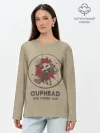 Лонгслив женский. Хлопок / Cuphead