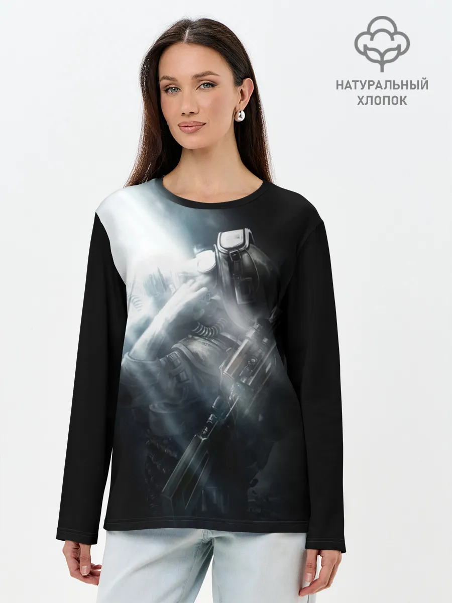 Лонгслив женский. Хлопок / Metro 2033