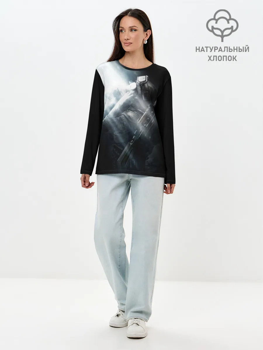 Лонгслив женский. Хлопок / Metro 2033