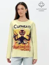 Лонгслив женский. Хлопок / Cuphead