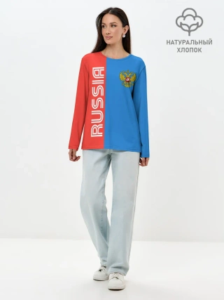 Лонгслив женский. Хлопок / RUSSIA