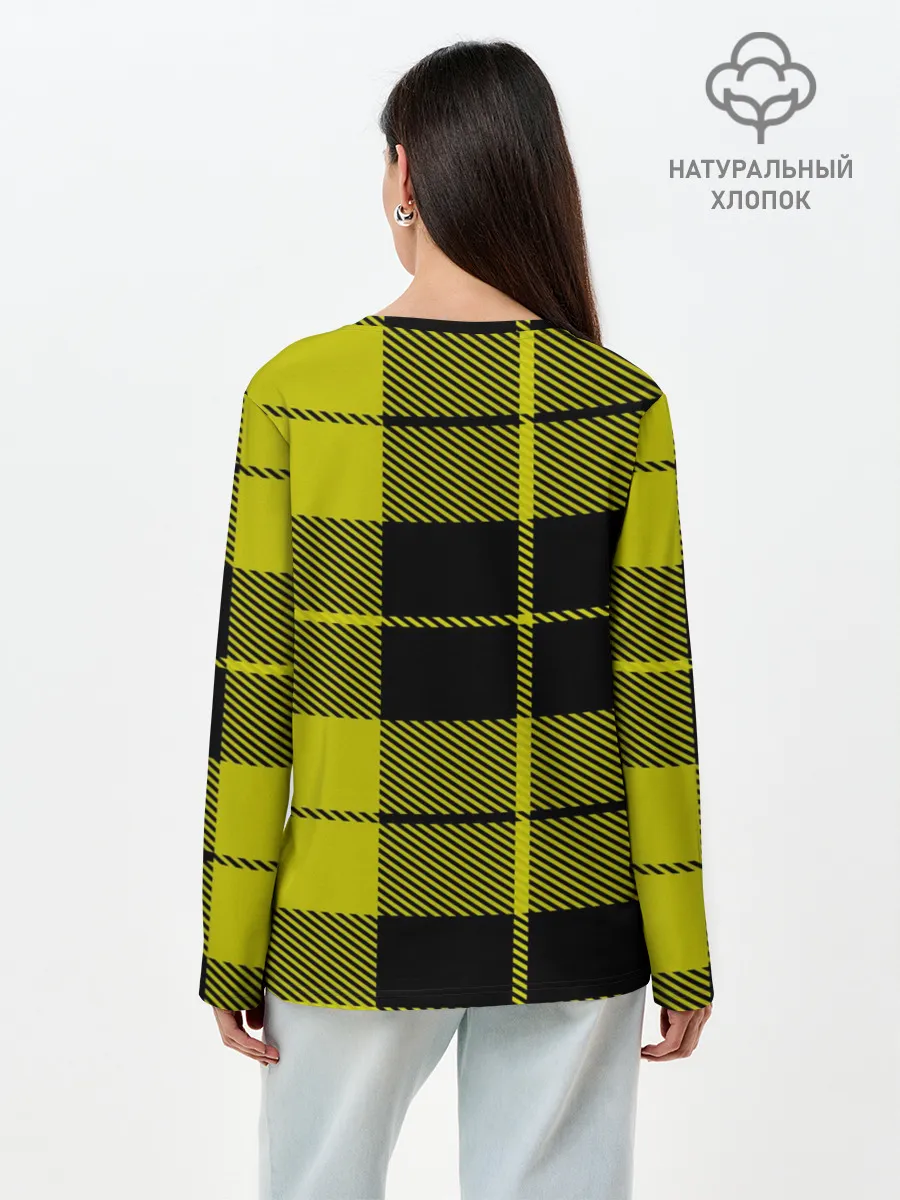 Лонгслив женский. Хлопок / Такса Хипстер