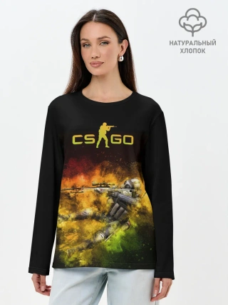 Лонгслив женский. Хлопок / Counter-Strike