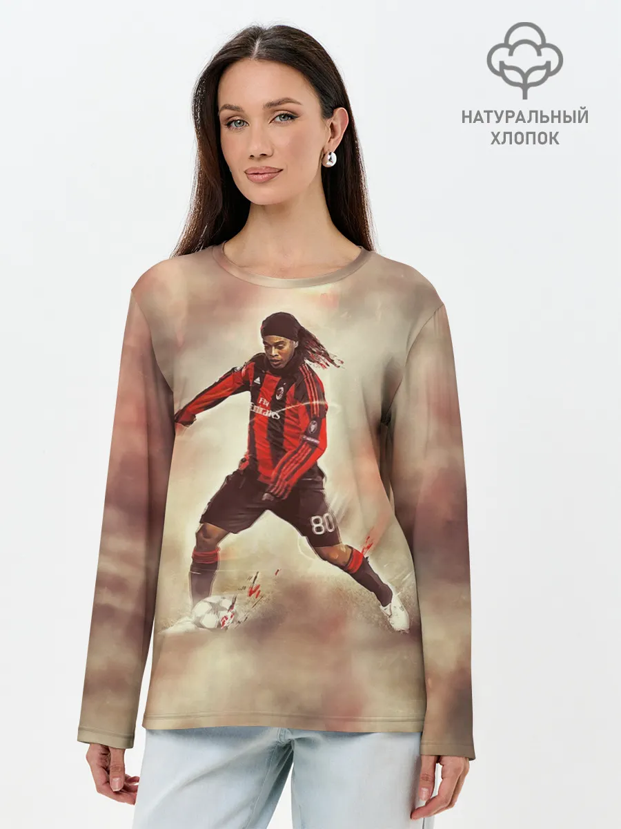 Лонгслив женский. Хлопок / Ronaldinho