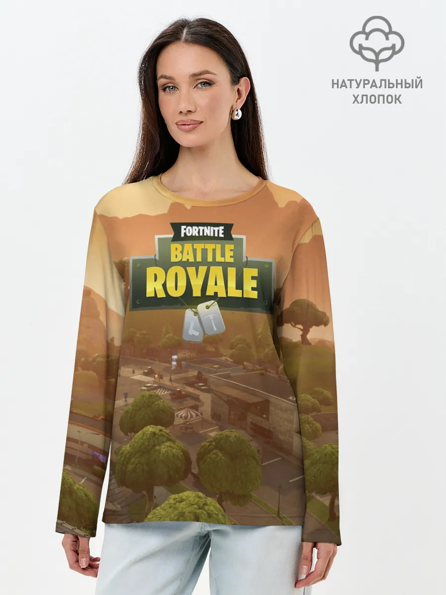 Лонгслив женский. Хлопок / Fortnite Battle Royale