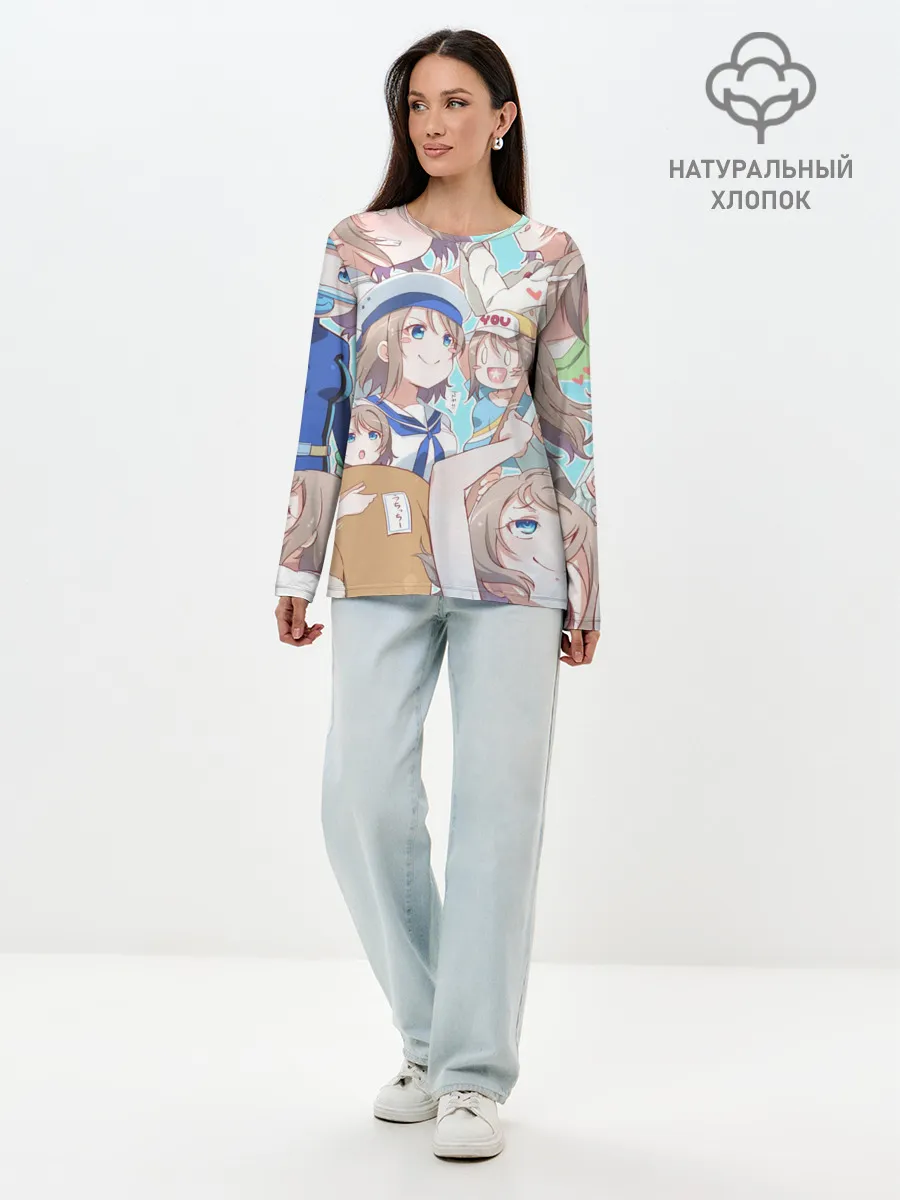 Лонгслив женский. Хлопок / You